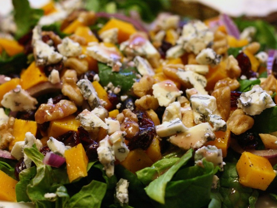 Roasted Butternut Squash Salad with Cranberries, Blue Cheese – Windmill Farms Produce