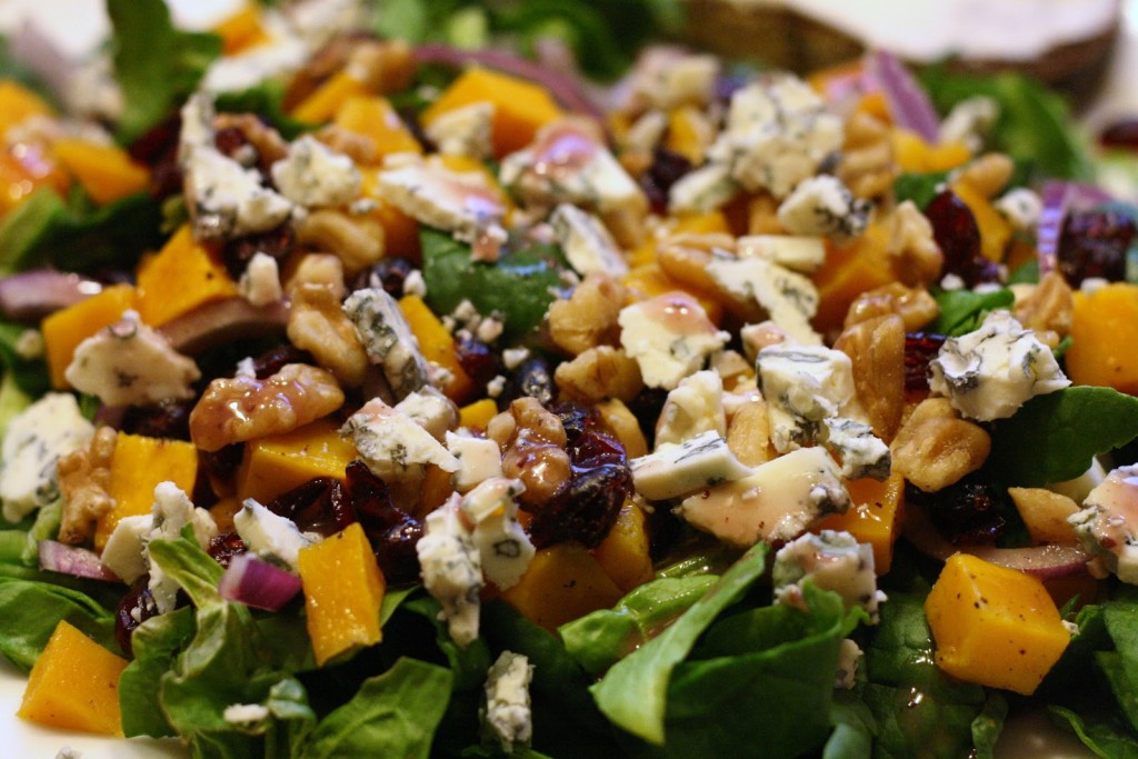 Roasted Butternut Squash Salad with Cranberries, Blue Cheese – Windmill Farms Produce