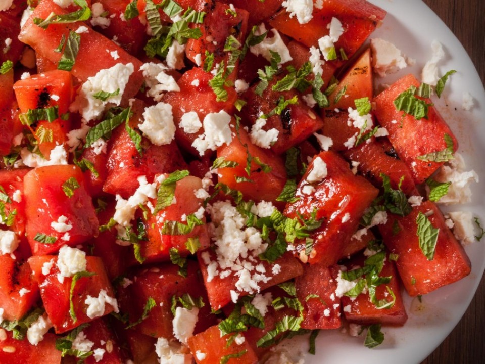 Watermelon Salad with Feta and Mint Windmill Farms Produce