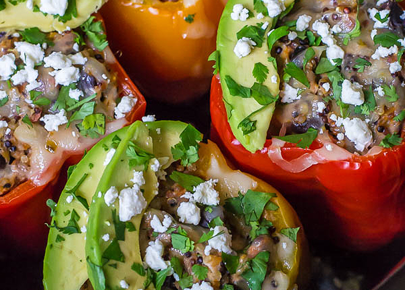 Chicken-Quinoa-Crock-Pot-Stuffed-Peppers-windmill-farms-produce